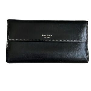 Beautiful Kate Spade Black Italian Leather Wallet